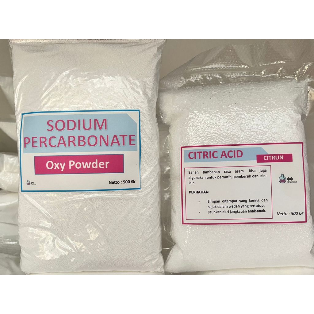Paket Bundling Putih - Oxy Powder dan Citric Acid Pembersih Serbaguna