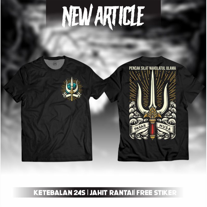 Kaos Pencak Silat Nahdlatul Ulama Pagar Nusa Sablon Dtf Premium Sablonan Depan Belakang