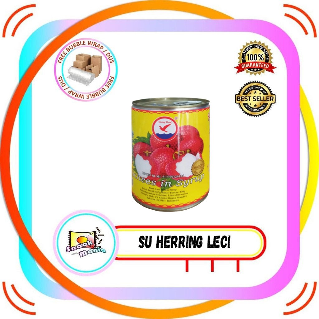 

SU Herring Brand Lychees In Syrup / Buah Leci Kaleng ~ 567 gr