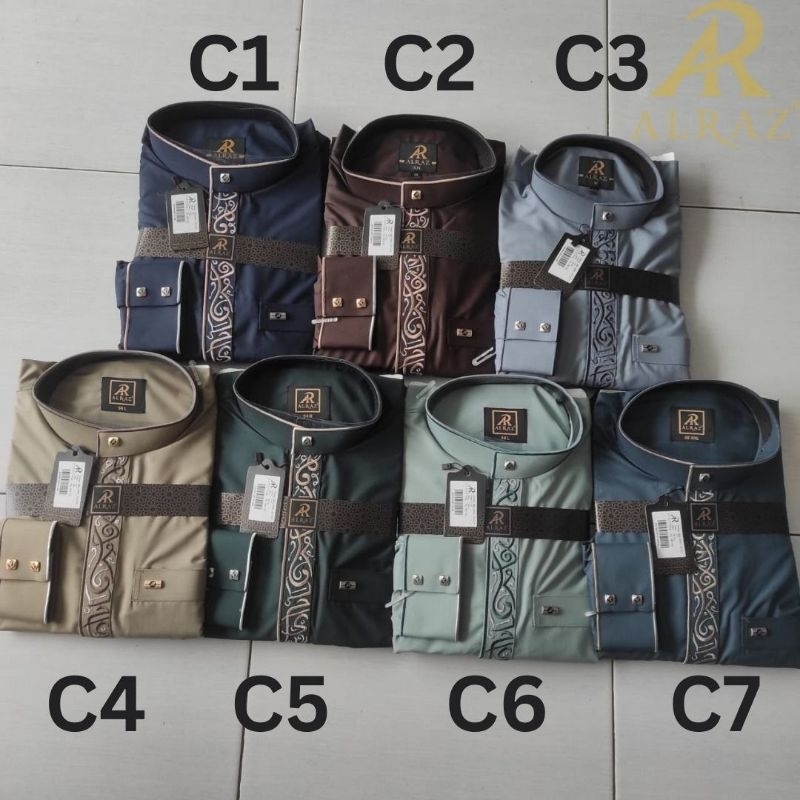 Alraz Gamis Jubah alraz ibnu sirin bordir