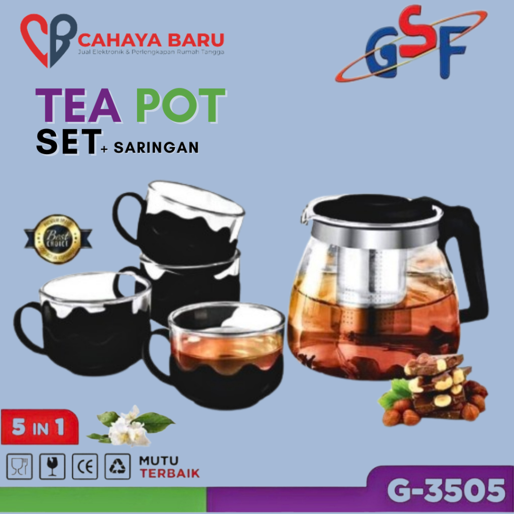 GSF TEA POT SET SARINGAN 3505