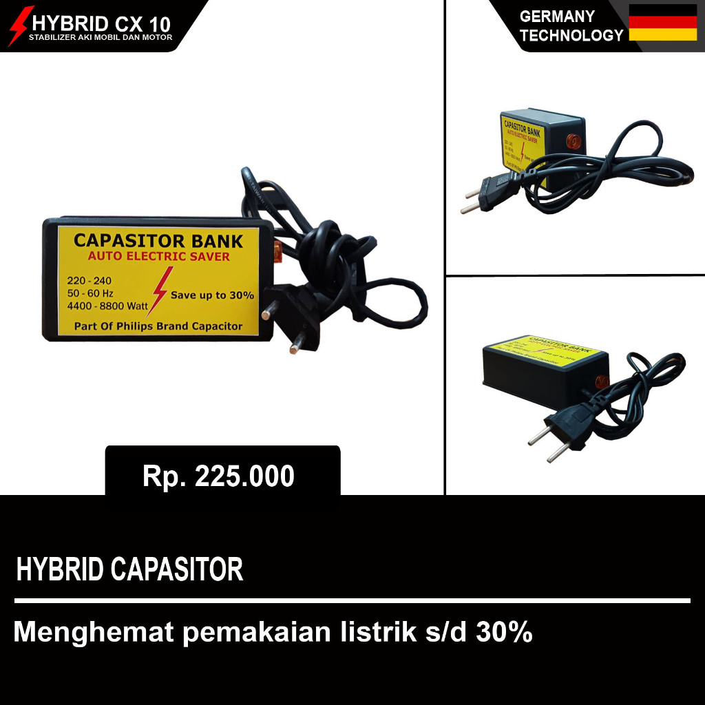 Capasitor bank hemat listrik by hybrid cx10