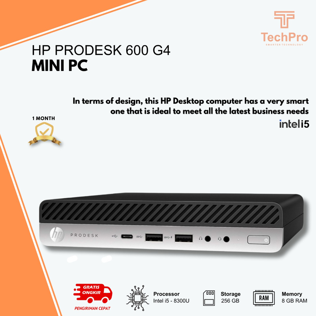 PC MINI HP PRODEKS 600 g4 65w destop mini pc intel core i5 gen 8