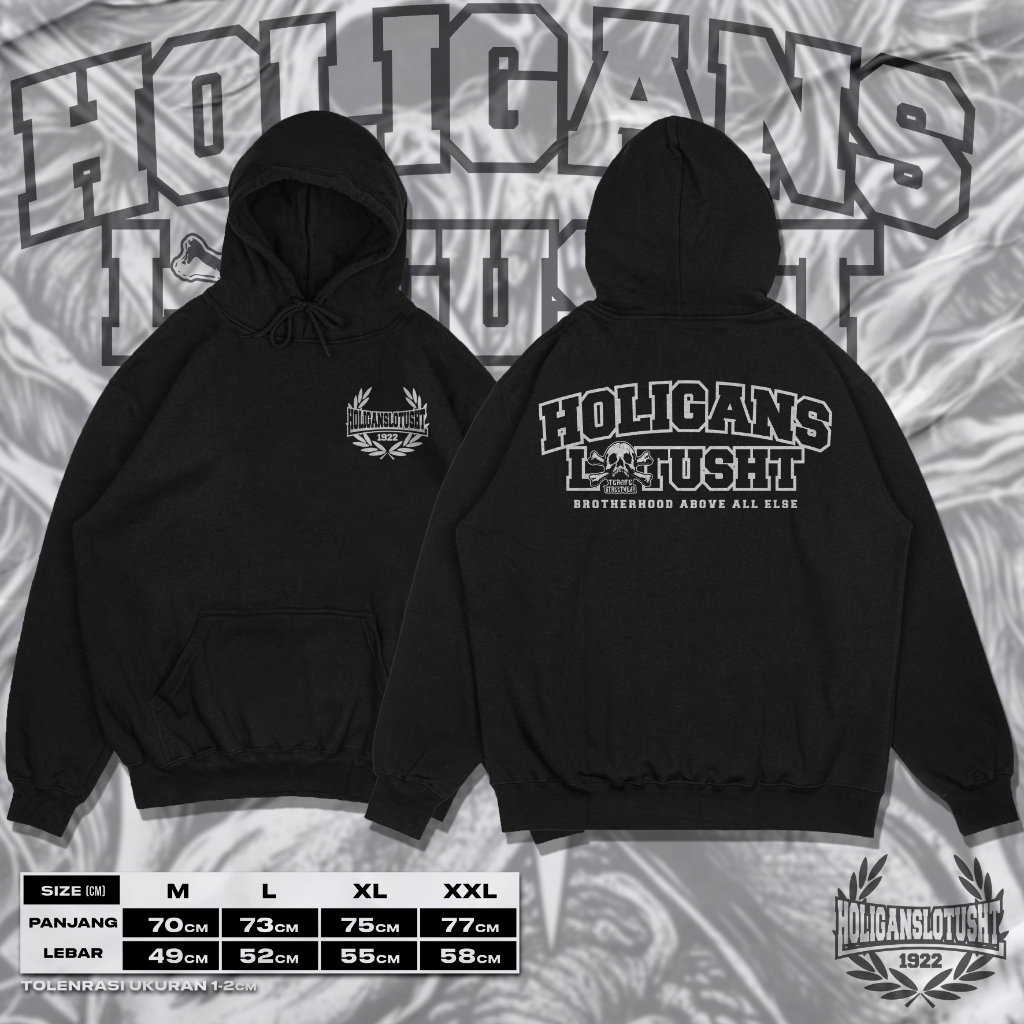 HOODIE HOLIGANS LOTUSHT PSHT HOODIE PSHT TERBARU  SIMPEL