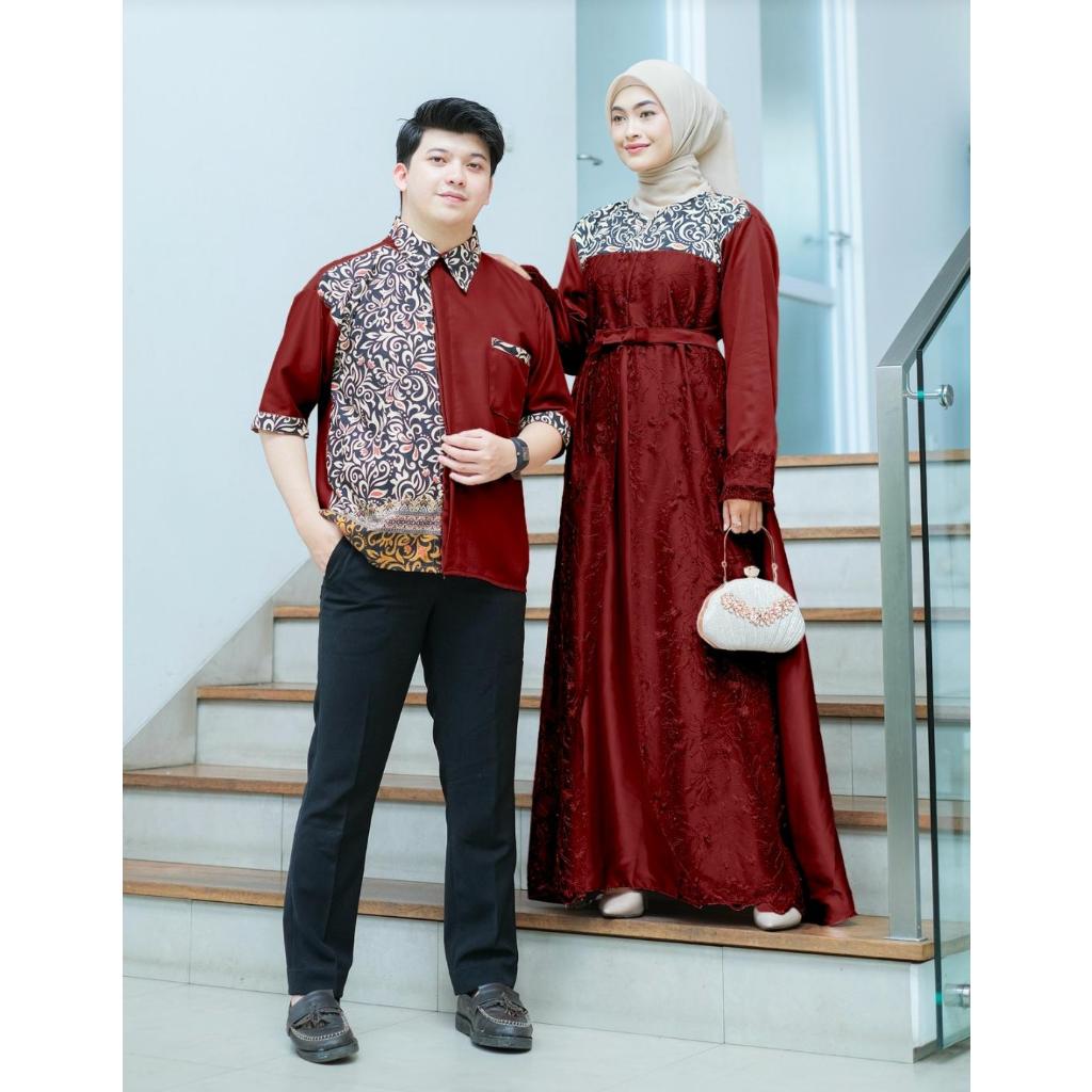 Couple Batik Maulana Baju Couple Cewek Cowok Baju Kondangan Kekinian Fashion Muslim Pasangan Bisa Co