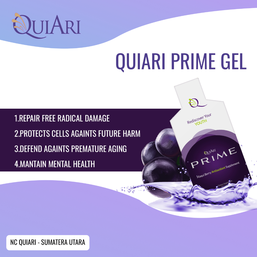 Quiari Prime Gel - anti oksidan - collagen - paket 7 hari