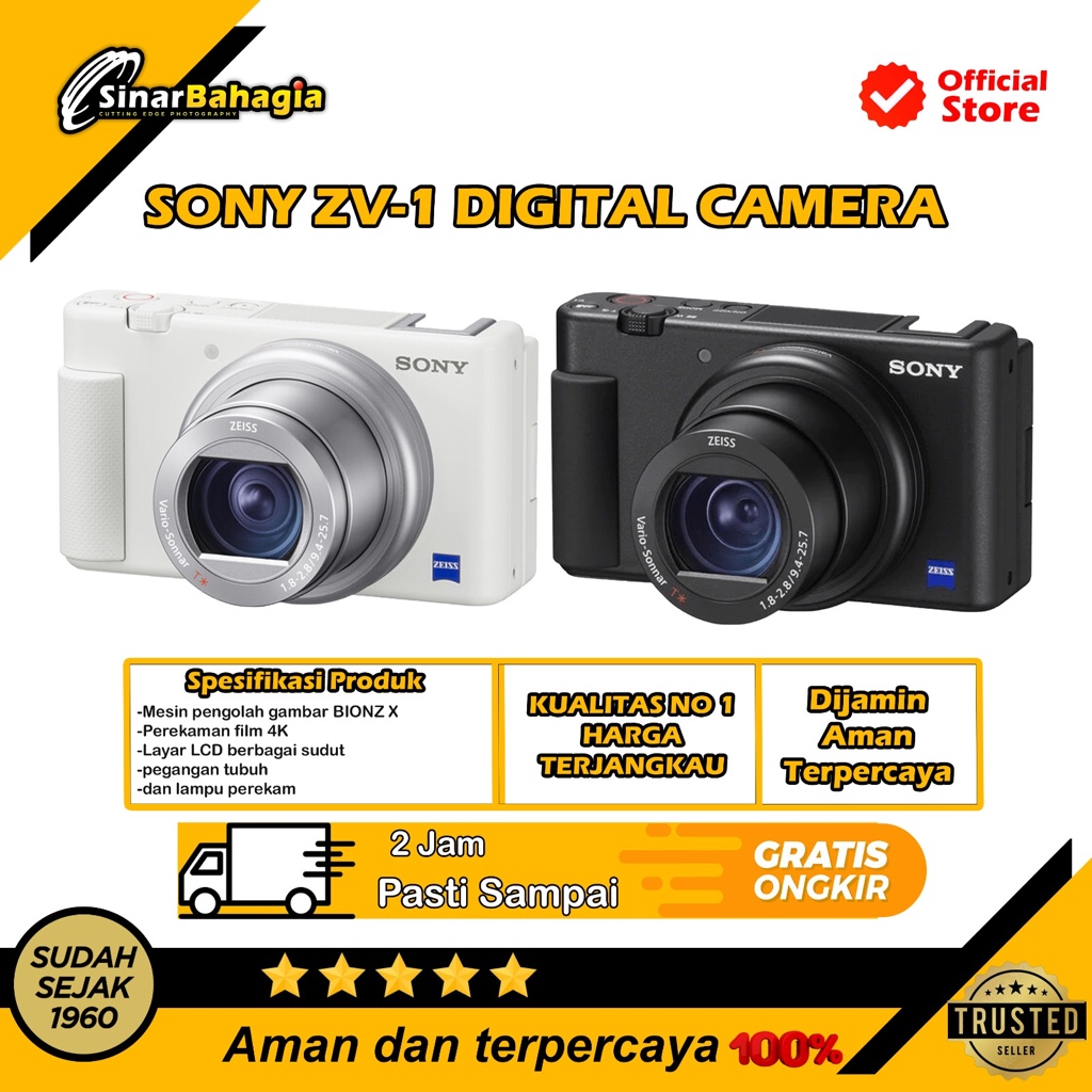 Sony ZV1 / Sony ZV-1 Kamera Vlog Compact Digital Camera