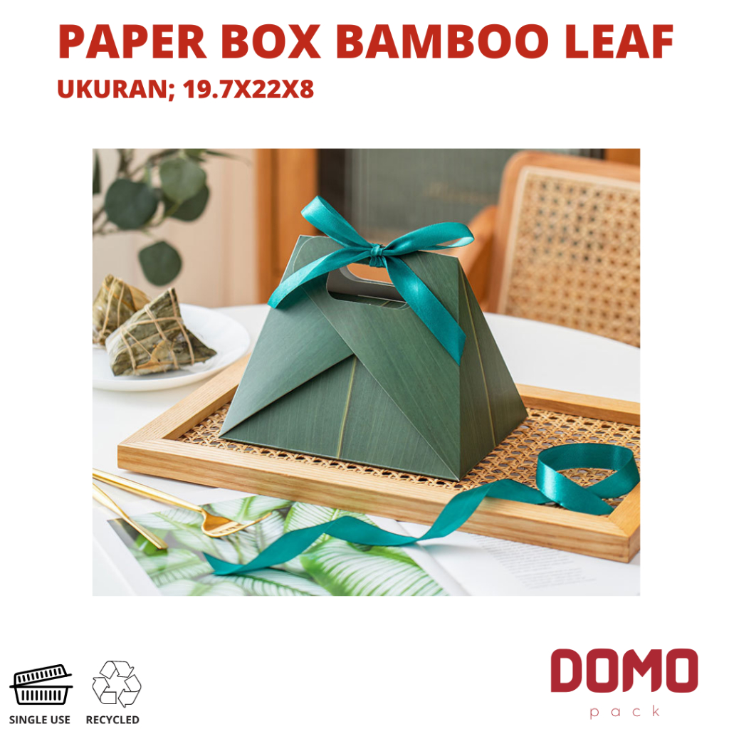 

Paper Box Bamboo Leaf Paper Box Daun Bambu