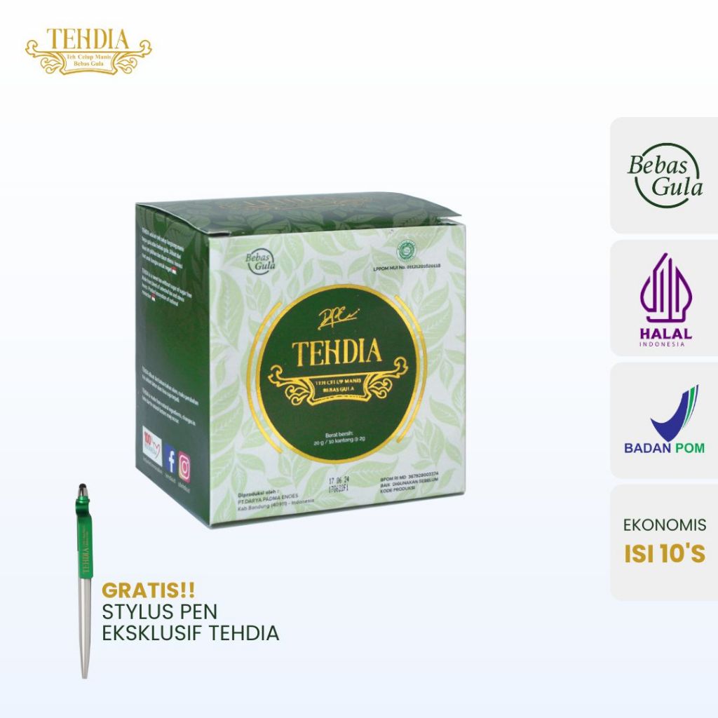 

TEHDIA Original Teh Celup Manis Bebas Gula 10s