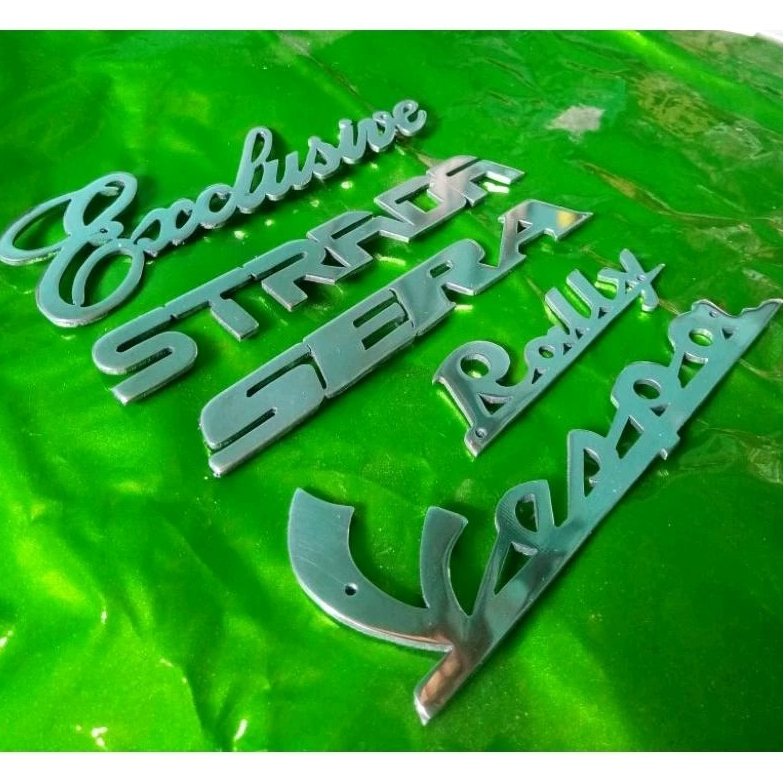 Emblem Custom Logam Alumunium tebal bukan akrilik