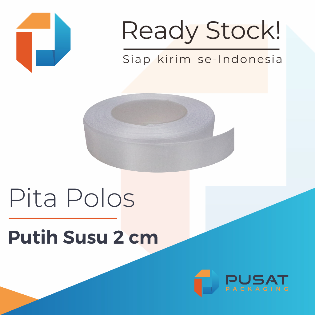 

Pita Satin Putih Susu Polos 2cm