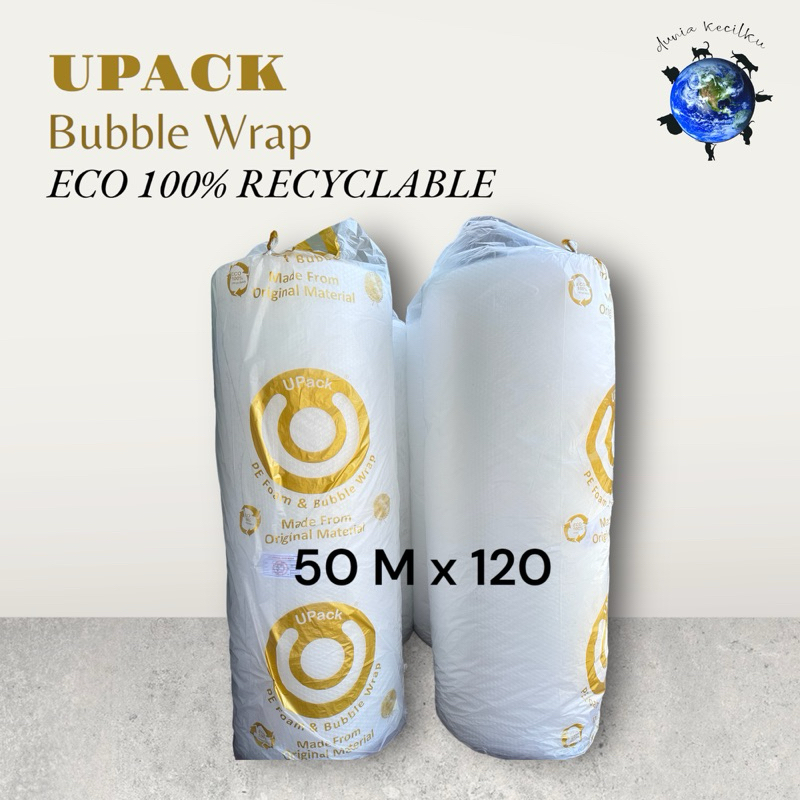 

Bubble Wrap Roll Premium UPACK 100% Recyclable 120cm x 50 m (INSTANT ONLY)