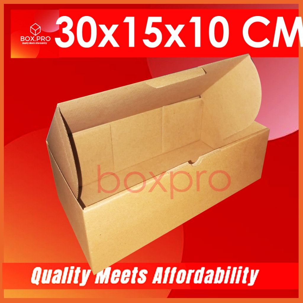 

Kardus Dus uk 30x15x10 cm (ECER) Die Cut Box Kotak Packing Sepatu Serbaguna Baju FRONTLOCK