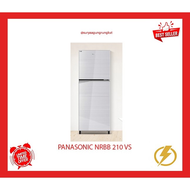 KULKAS PANASONIC 2 PINTU 196 LITER 130 WATT - NRBB 210 VS