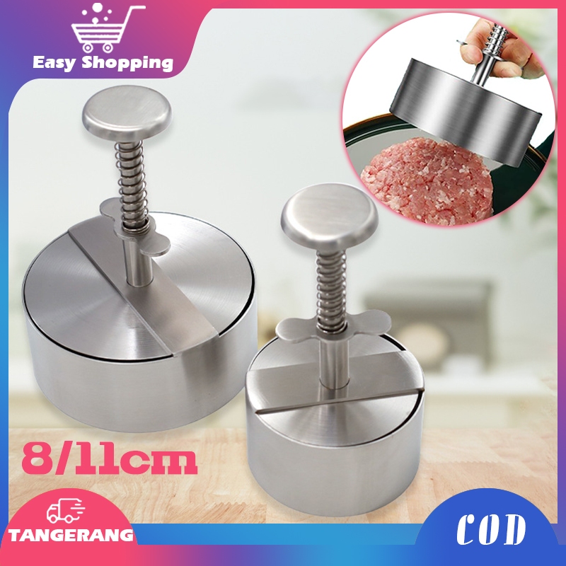 Cetakan Burger Stainless Cetakan Daging Burger Patty Press Burger Maker Cetakan Beef Burger
