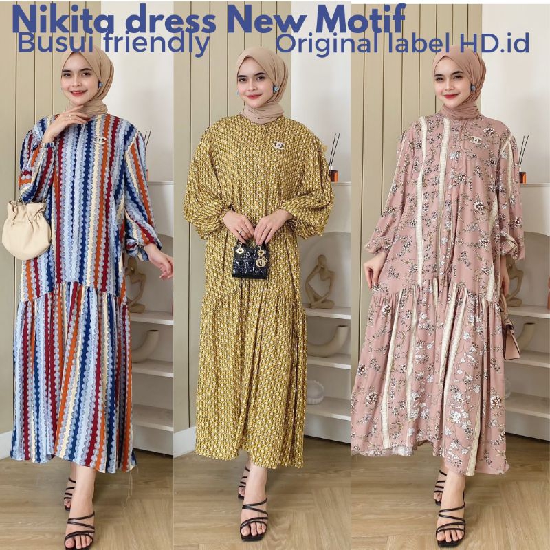 nikita dress / baju cantik / maxi dress