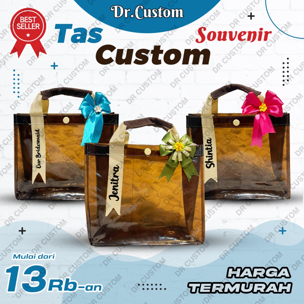 Tas Mika Hampers-Tas Sovenir dengan Pita-Tas Mika - Hampers-Bonus Pita