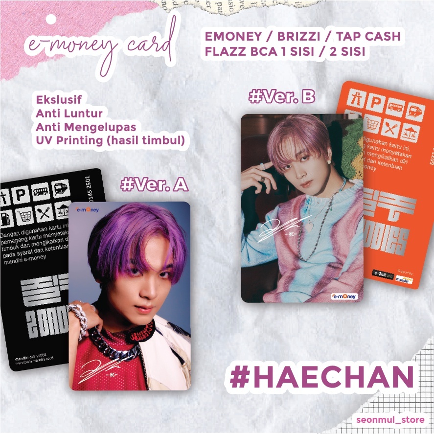 READY STOCK EMONEY HAECHAN NCT127 2 BADDIES / NCT 127 2BADDIES TAP CASH TAPCASH BRIZZI FLAZZ