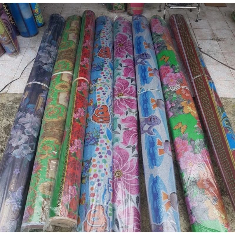Karpet Spon Motif Karakter Alas Tikar Plastik Karpet Spon Tikar Piknik