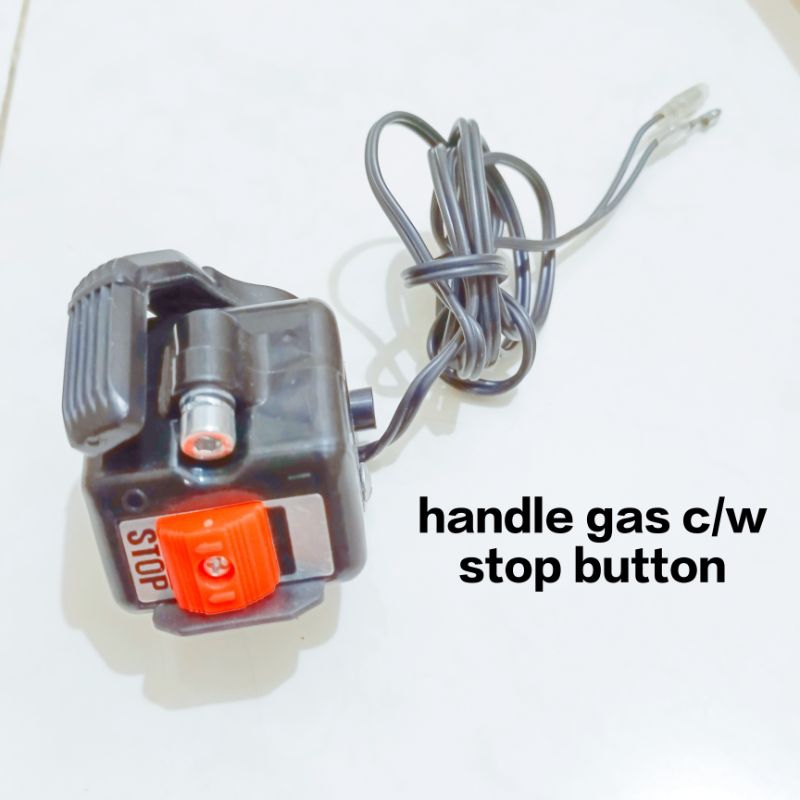 Handle Throttle lever handel gas komplit stop button mesin potong rumput for tasco BG328/338