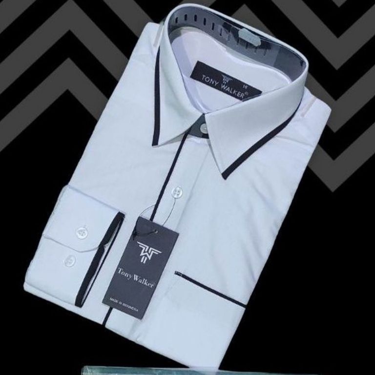 ART T74E Kemeja Panjang TW Tony Walker Original Distro Premium Kemeja Polos Lis Kemeja Kantor Kemeja