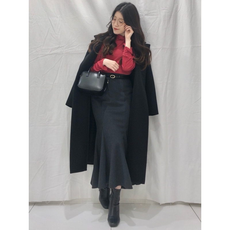 PRELOVED GU by Uniqlo Mermaid tweed skirt/ GU mermaid knit skirt/ GU mermaid tweed gentle skirt/ GU 