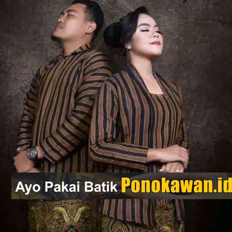 KODE M88U Baju Lurik Jawa Pria Sorjan Lurik Couple Pria Wanita Pakaian Adat Jawa Khutu Jumbo Oversiz