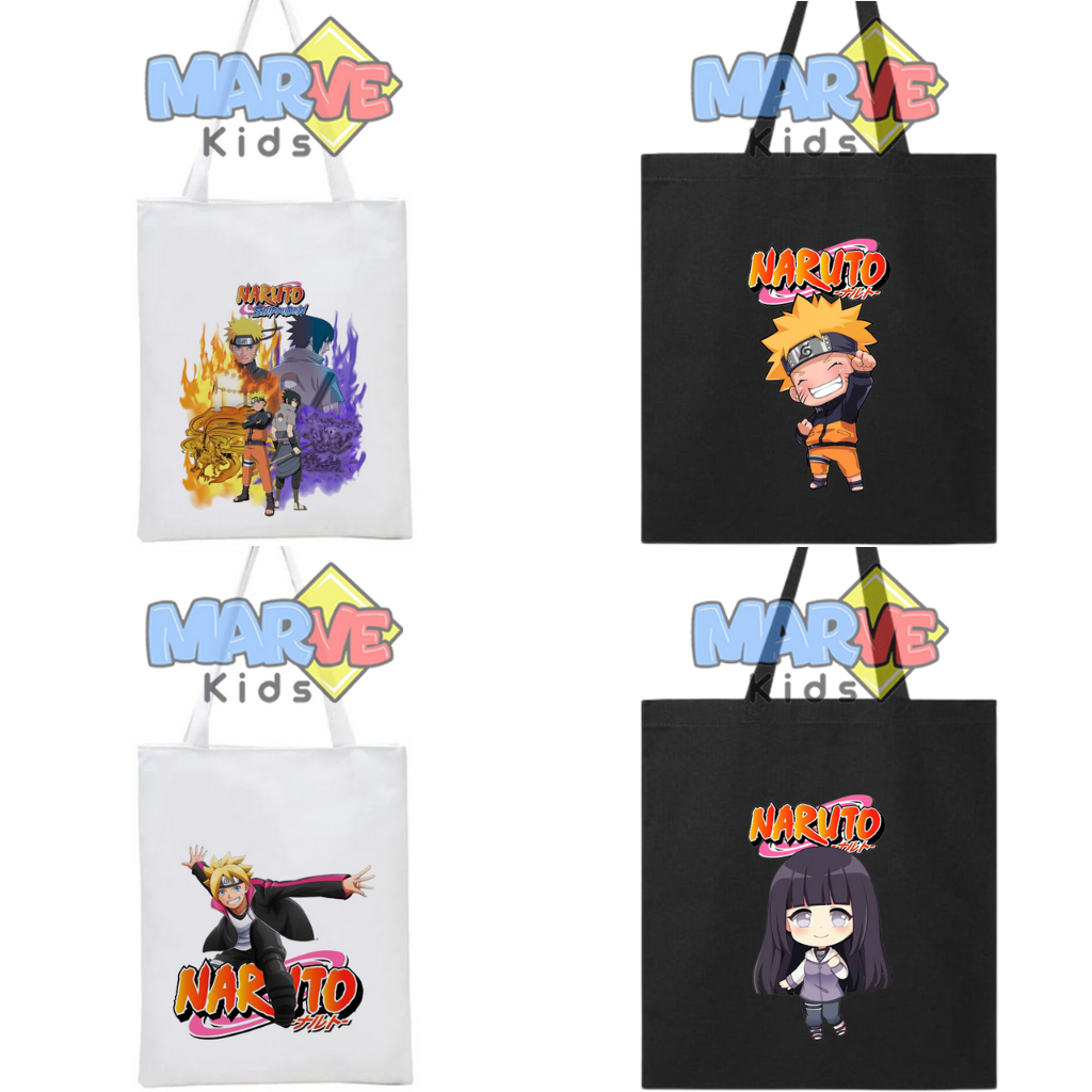 Totebag Tote Bag Anime Naruto Goodie Bag Ulang Tahun Anak Lucu Goodiebag Souvenir Ultah Tas Custom