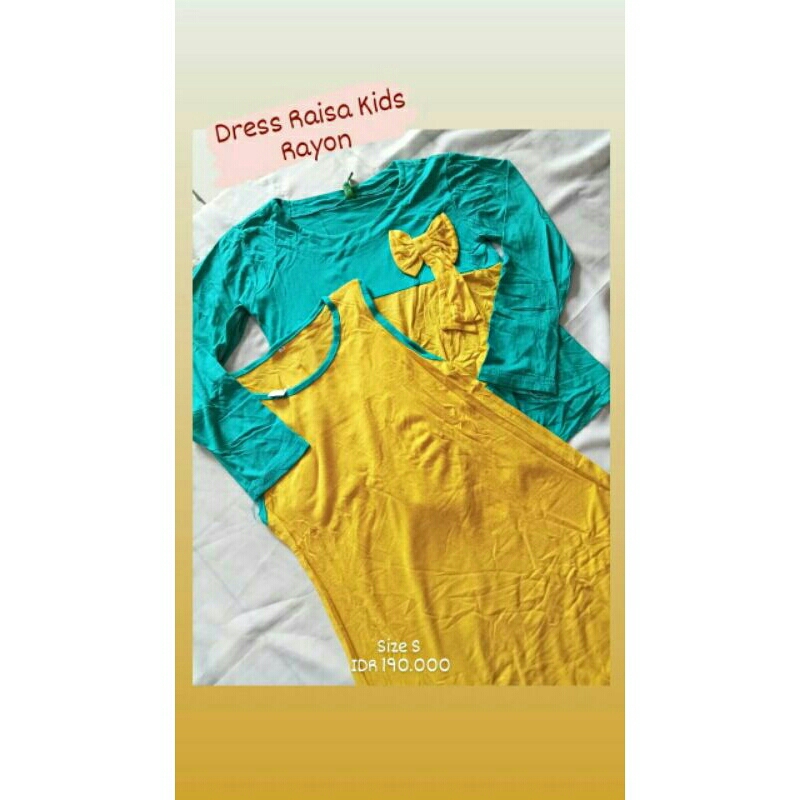 Gamis Anak  Set Outer Raisa