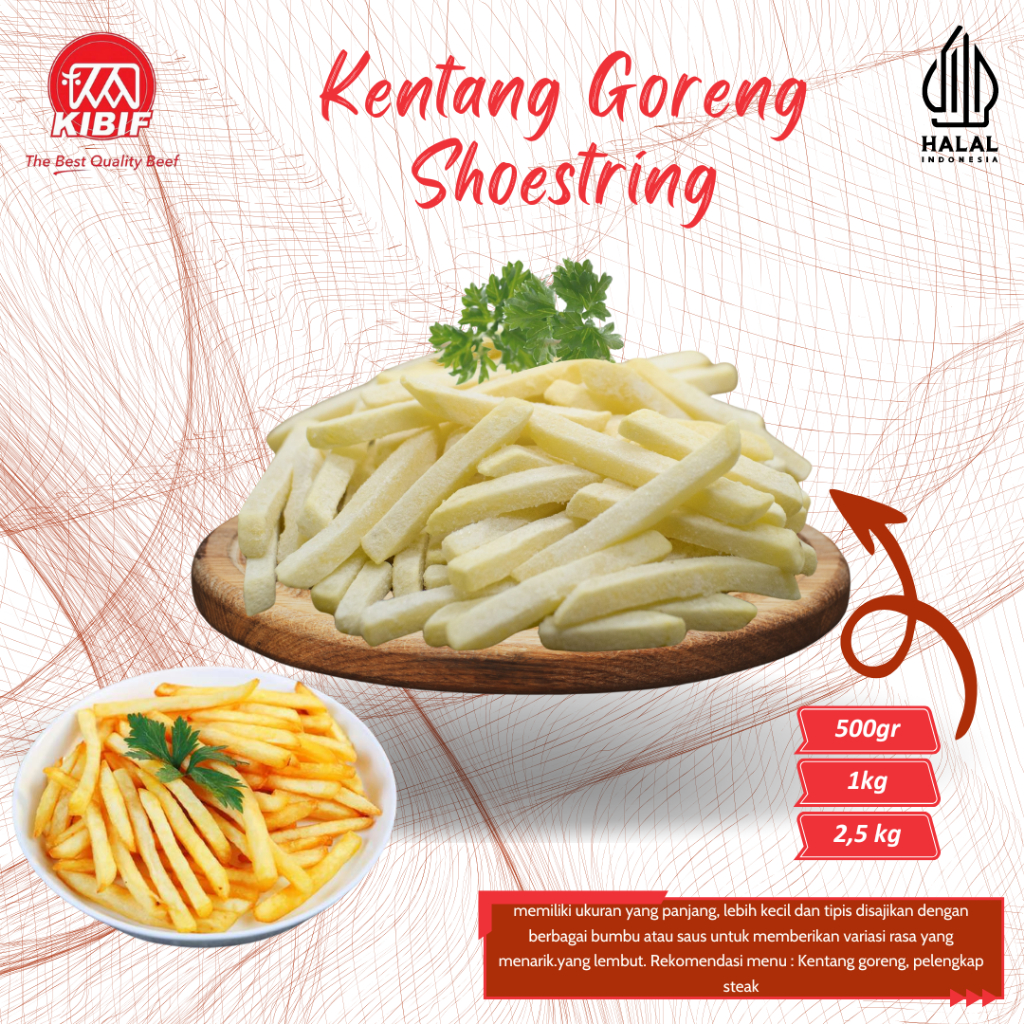 

Kentang Goreng Shoestring 1kg