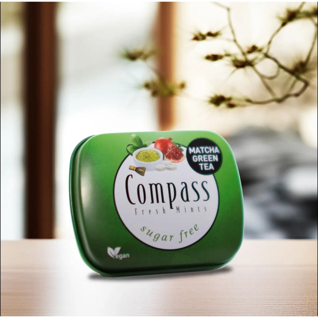 

Ay00! COMPASS FRESH MINTS 14 GR SUGAR FREE MINT CANDY PERMEN VEGAN