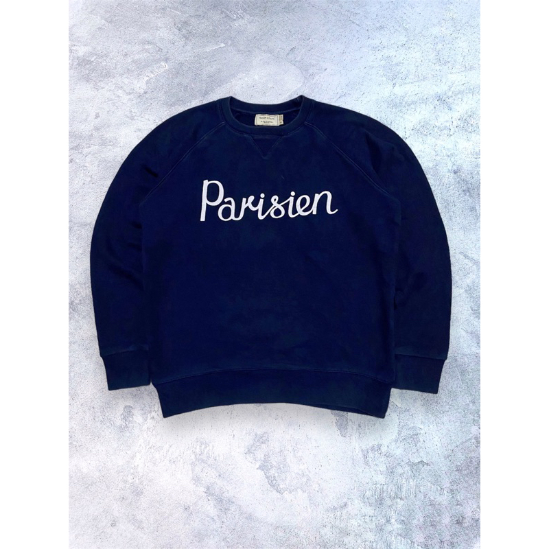 Maison Kitsune parisien spellout sweatshirt authentic original