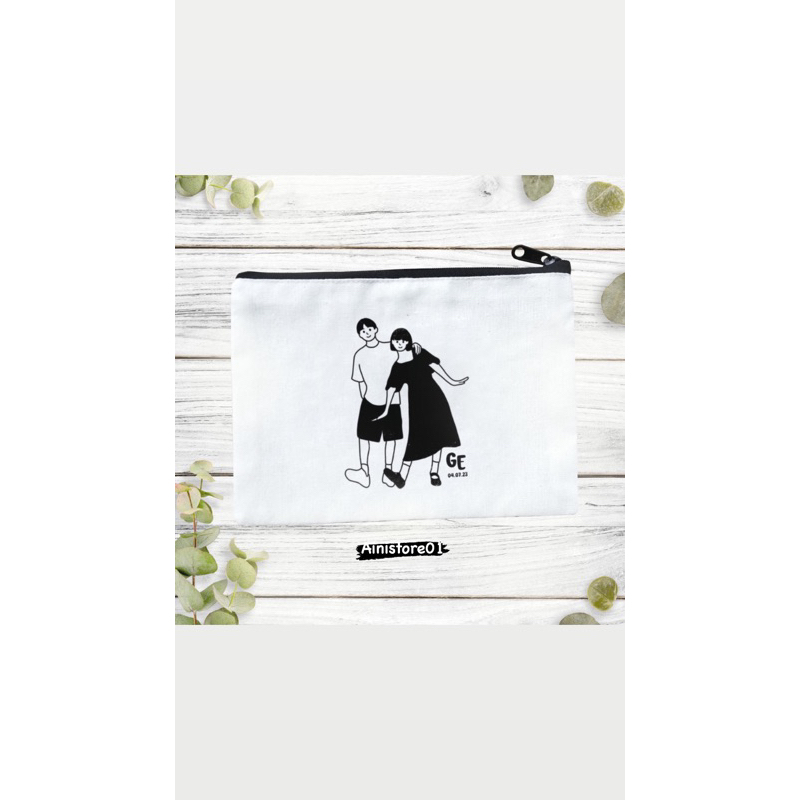 souvenir pouch zipper custom