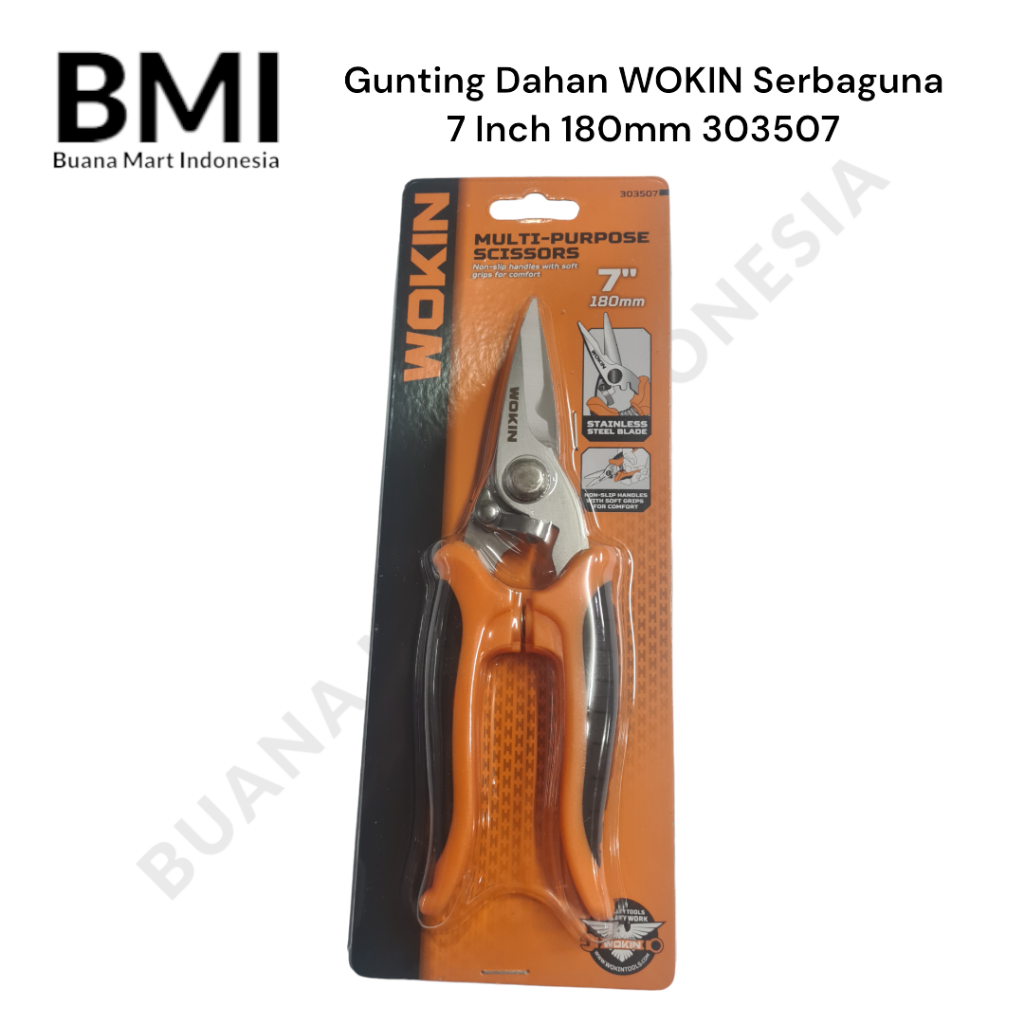 

Gunting Dahan WOKIN 7 Inch 180mm | Multi Purpose Scissors | Gunting