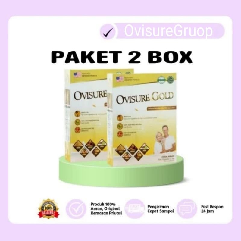 

(PAKET 2 BOX) OVISURE GOLD USA SUSU UNTUK TULANG DAN SENDI