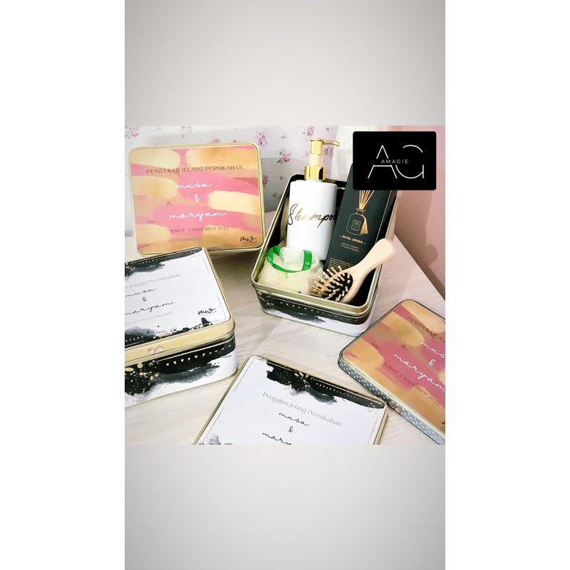 HAMPERS PARCEL BOX KALENG TIN WEDDING