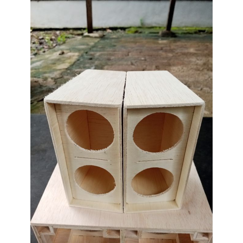 Box speaker miniatur Line array double 2 inch