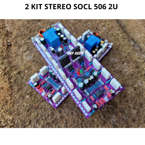 Kit Driver Power Amplifer Socl 506 2U Stereo Dobel Layer Lengkap Speaker Protektor