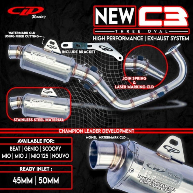 KNALPOT CLD NEW C3 OVAL