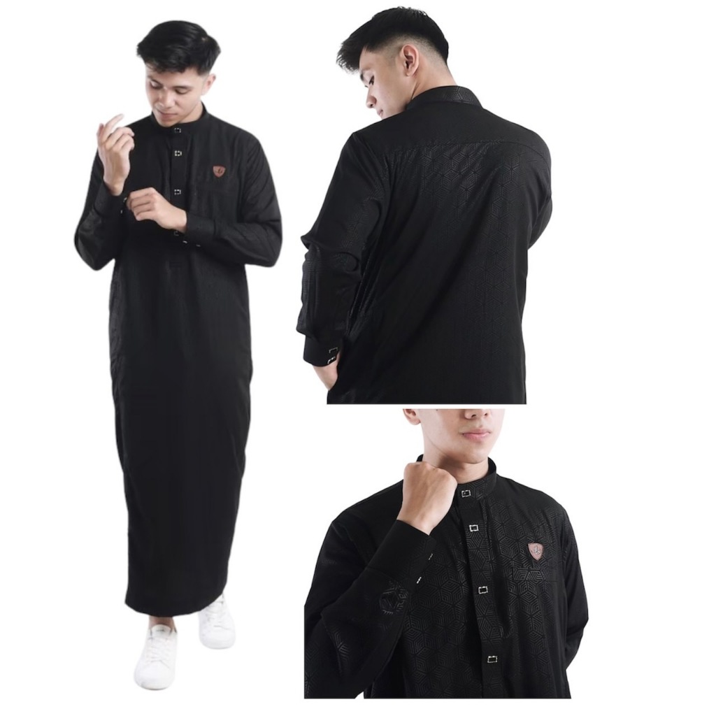 jubah pria jubah hitam gamis pria jubah mewah alfaan bordir jubah gamis saudi jubba jubah pria musli