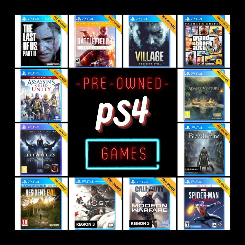 ★ - PS4 - GAMES ★ ( s e c o n d ) for PS4 & PS5 | kaset bd game ps4 ps5 ps 4 5 tekken ghost god of t