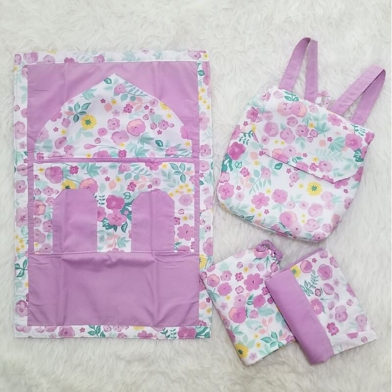 MUKENA ANAK TK RANSEL DAN SAJADAH USIA 2-8th / MUKENA ANAK PEREMPUAN / RUKUH ANAK / SET MUKENA ANAK