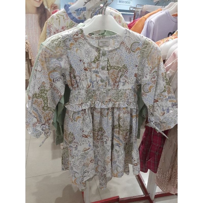 Pito Dito Baju Dress Anak Perempuan Original