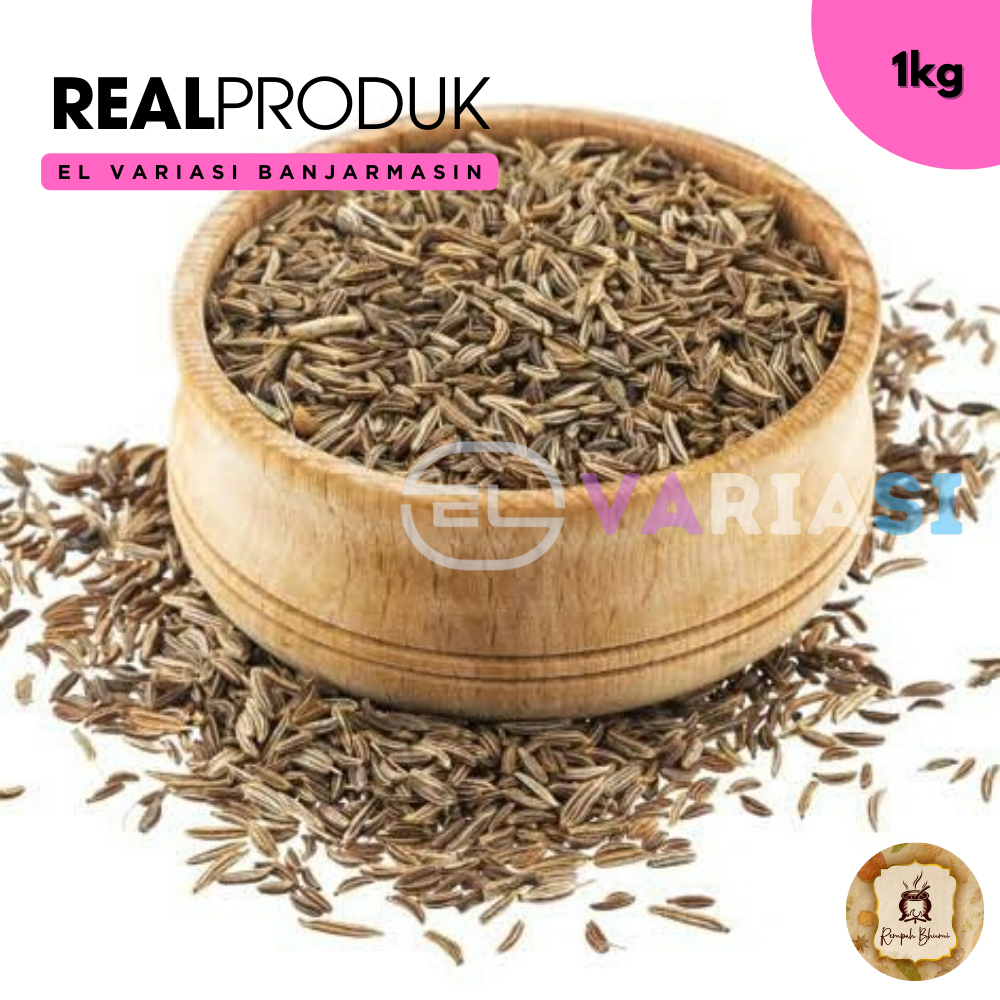 

1kg || Jintan Putih Cumin Seed Import / Rempah Bumi / Herbal Organik By. EL Variasi