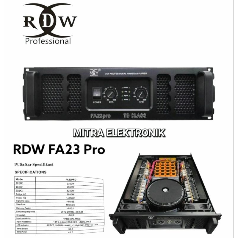 POWER RDW FA 23 PRO UPGRADE VERSION POWER RDW FA23 PRO