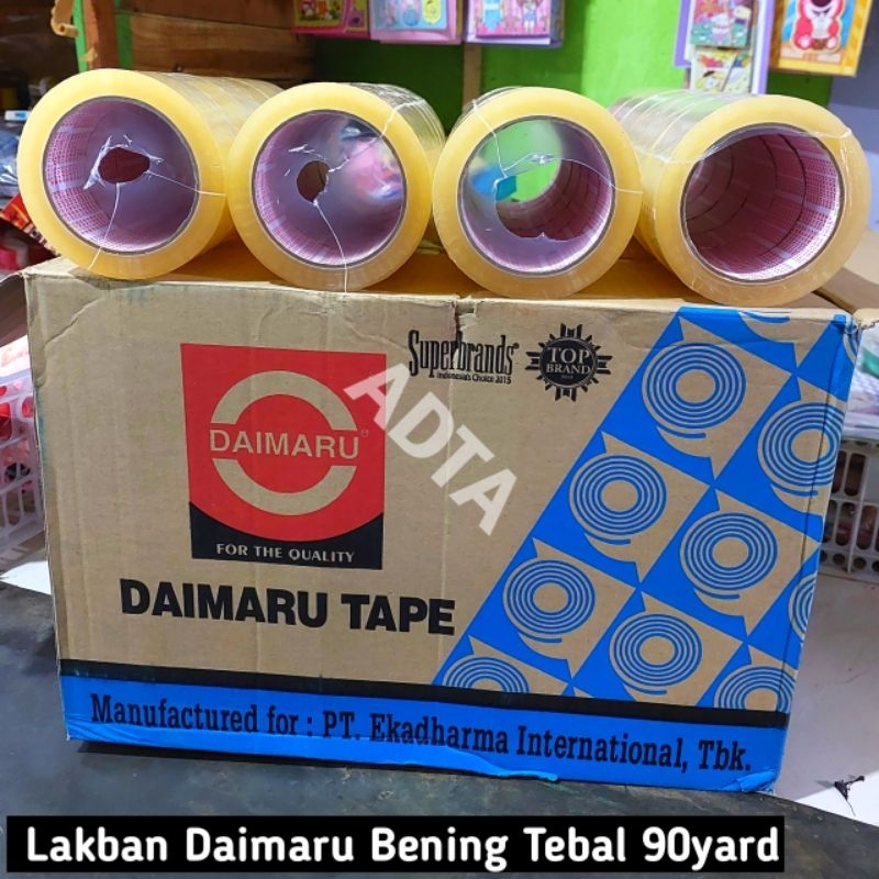 

Lakban Daimaru Kualitas Premium Paling Tebal 90 Yard