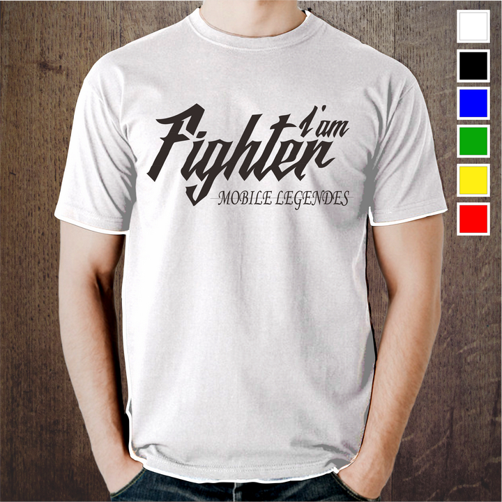 (COD) Best Kaos Baju Distro Anak Dan Pria  Terbaru Motif Gaming I'AM FIGHTER Keren/T-Shirt Baju Atas