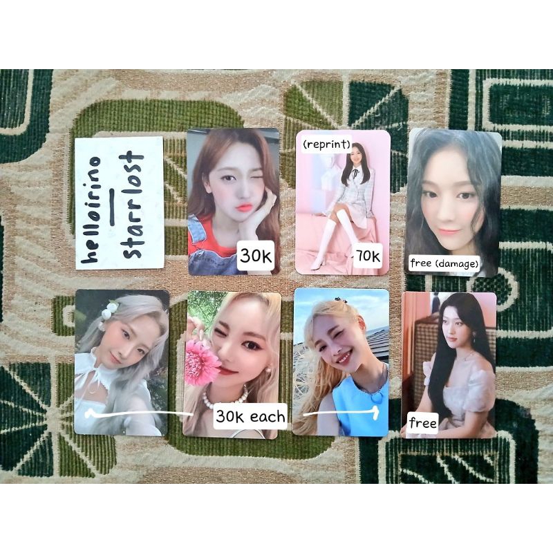 [baca deskripsi] aab loona photocard flip that pc album, yves solo chuu solo, choerry sumpack
