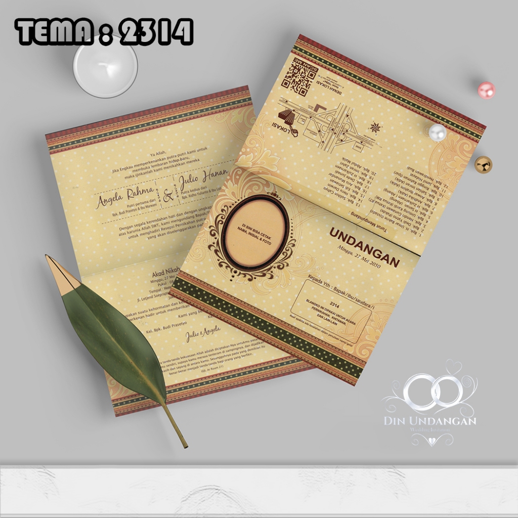 SURAT UNDANGAN ERBA TEMA 2314 LUX PREMIUM