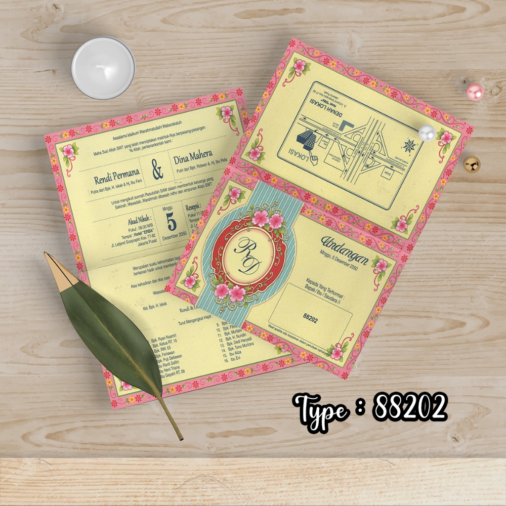 SURAT UNDANGAN ERBA TEMA 2202 LUX PREMIUM